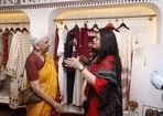 Jaya Jaitly with Ranjana Chopra, Secretary, Ministry of Tribal Affairs 