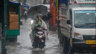 Delhi saw heavy rain overnight, with Najafgarh recording 57 mm. Delhi saw heavy rain overnight, with Najafgarh recording 57 mm.
