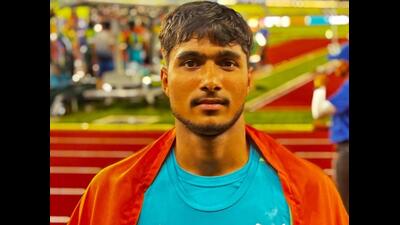 India’s Ashish Yadav, who won the men’s javelin silver at the U-20 World Athletics Championships in Eugene, Oregon. (AFI Photo)