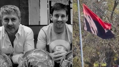 লিওনেল মেসির বাবার মৃত্যু হয়েছে আর্জেন্টিনার একটি হাসপাতালে। তারপর তাঁর প্রথম ক্লাবের পতাকা অর্ধনমিত করা হল। (ছবি সৌজন্যে, ফেসবুক Ballon d'Or এবং এক্স @NecesidadEXT) লিওনেল মেসির বাবার মৃত্যু হয়েছে আর্জেন্টিনার একটি হাসপাতালে। তারপর তাঁর প্রথম ক্লাবের পতাকা অর্ধনমিত করা হল। (ছবি সৌজন্যে, ফেসবুক Ballon d'Or এবং এক্স @NecesidadEXT)