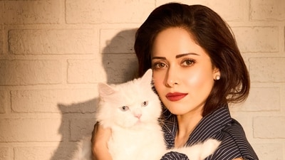 Nushrratt Bharuccha with her cat Noah shoots for HT City Showstoppers (Photo: Kunal Gupta) Nushrratt Bharuccha with her cat Noah shoots for HT City Showstoppers (Photo: Kunal Gupta)