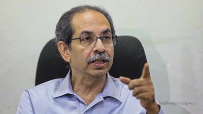 Shiv Sena (UBT) chief Uddhav Thackeray addresses a press conference at Bandra in Mumbai on Saturday. (PTI) Shiv Sena (UBT) chief Uddhav Thackeray addresses a press conference at Bandra in Mumbai on Saturday. (PTI)
