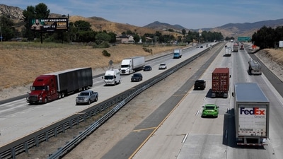 Image of Interstate 5 on June 03, 2026 in Castaic, California. Justin Sullivan/Getty Images/AFP (Photo by JUSTIN SULLIVAN / GETTY IMAGES NORTH AMERICA / Getty Images via AFP) (Getty Images via AFP) Image of Interstate 5 on June 03, 2026 in Castaic, California. Justin Sullivan/Getty Images/AFP (Photo by JUSTIN SULLIVAN / GETTY IMAGES NORTH AMERICA / Getty Images via AFP) (Getty Images via AFP)