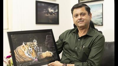 Whether it’s about focussing the lens on wildlife or landscape, IPS Shivendra Kant Tewari has a keen eye for photographing it all. (Photo: Raajessh Kashyap/HT) Whether it’s about focussing the lens on wildlife or landscape, IPS Shivendra Kant Tewari has a keen eye for photographing it all. (Photo: Raajessh Kashyap/HT)