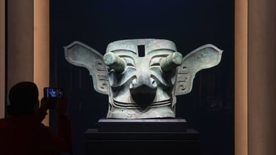The otherworldly beasts and enigmatic masks of Sanxingdui still enthrall China, decades after the unearthing of ceremonial pits. The otherworldly beasts and enigmatic masks of Sanxingdui still enthrall China, decades after the unearthing of ceremonial pits.