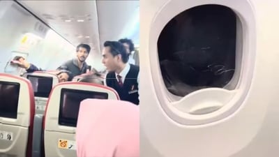 The incident occurred mid-flight between 9:30 pm and 11:05 pm. (Screengrab from Instagram) The incident occurred mid-flight between 9:30 pm and 11:05 pm. (Screengrab from Instagram)