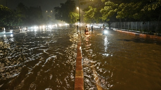 The incident came amid heavy rainfall in Delhi and the entire National Capital Region