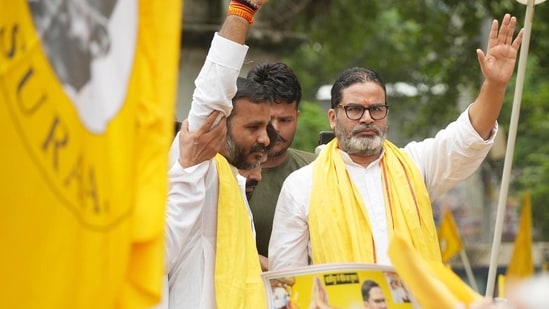 On Thursday, Kishor met NCP national president Sunetra Pawar and her elder son Parth, who is also a Rajya Sabha MP; her other son Jay attended the meeting virtually. (HT Photo/ Santosh Kumar)