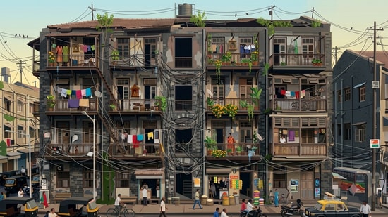Mumbai real estate: Every monsoon, Mumbai's civic authorities release lists of buildings declared 'dangerous' or 'dilapidated' by the BMC and MHADA. (Picture for representational purposes only) (Gemini Generated Photo )