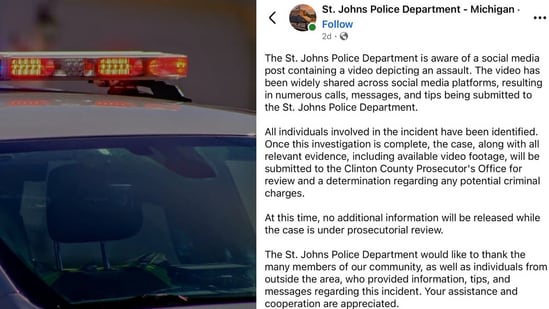 The St. Johns Police Department said it is investigating the footage.(UnSplash and Facebook/ St. Johns Police Department)