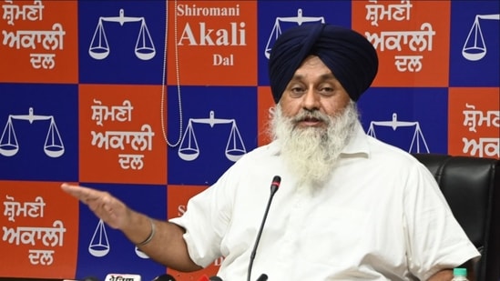 Shiromani Akali Dal president Sukhbir Singh Badal.