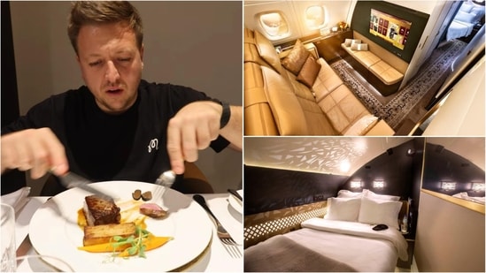 Travel vlogger Simon Wilson detailed his extravagant journey in Etihad's The Residence.