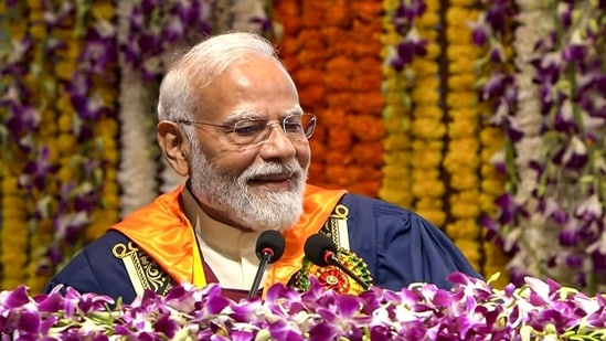 *Prime Minister Narendra Modi addresses the 57th Convocation Ceremony of Indian Institute of Technology (IIT), in New Delhi.