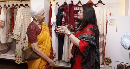 Jaya Jaitly with Ranjana Chopra, Secretary, Ministry of Tribal Affairs 