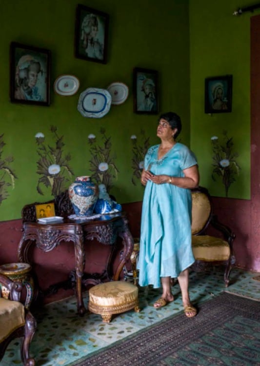 Yvonne de Menezes Braganca in her family’s 450-year-old home in Chandor. (Photo courtesy Ulka Chauhan) Yvonne de Menezes Braganca in her family’s 450-year-old home in Chandor. (Photo courtesy Ulka Chauhan)