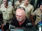 Former editor of Tehelka magazine Tarun Tejpal was sent to jail for 10 years in connection with a 2013 rape case(ANI Video Grab)