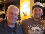 Don Nelson (L) with Luka Dončić.(Luka Dončić on X)