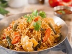 The Andhra-style veg pulao recipe takes approximately 30 minutes to make.(@RanveerBrar/YouTube)