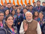 ‘Always cheer for Bharat’: PM Modi meets Glasgow CWG medallists, shares video(X/@narendramodi)
