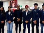 The Indian contingent before departing for Scotland. (IGU)