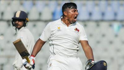 File image of Sarfaraz Khan. (PTI) File image of Sarfaraz Khan. (PTI)