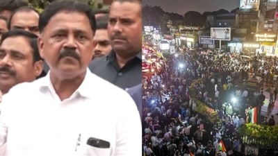 Jharkhand education minister Sudivya Kumar, after a meeting with the aspirants' delegation, said the government would address irregularities (X:@ANI/ PTI) Jharkhand education minister Sudivya Kumar, after a meeting with the aspirants' delegation, said the government would address irregularities (X:@ANI/ PTI)