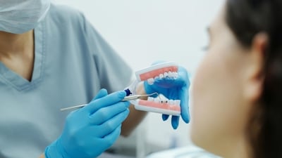 Bleeding gums may indicate inflammation linked to cardiovascular disease, according to Dr. Mark Burhenne. (Unsplash) Bleeding gums may indicate inflammation linked to cardiovascular disease, according to Dr. Mark Burhenne. (Unsplash)
