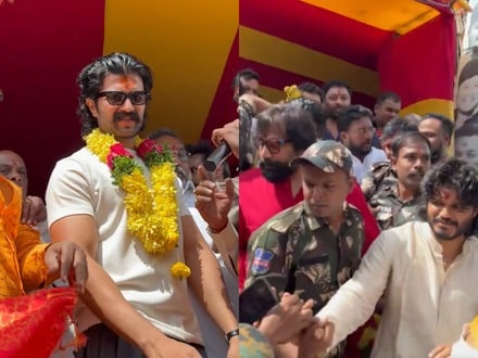 బోనాల పండుగలో అర్జున్ రెడ్డి కాంబో సందడి.. లాల్ దర్వాజా అమ్మవారి సేవలో విజయ్ దేవరకొండ, సందీప్ వంగా