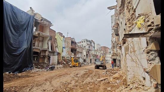 A total of 181 buildings were purchased and registered for the project before being demolished after compensation was paid to the owners (Sourced)