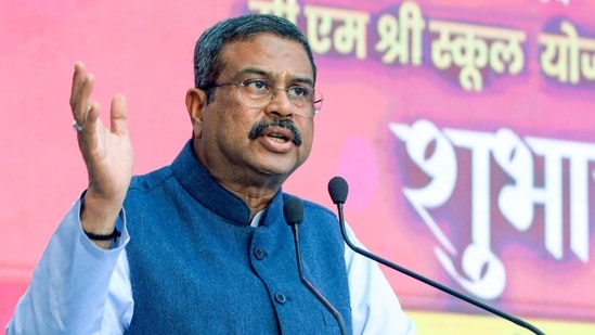 Dharmendra Pradhan resigned on July 25 amid weeks of student protests over the NEET paper leak controversy. (File Photo/ANI)
