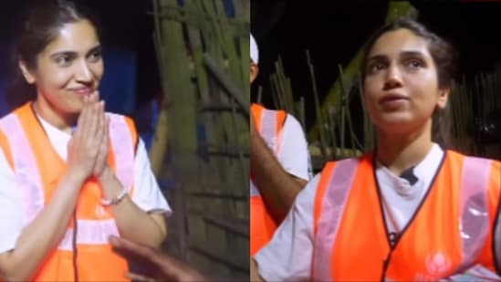 Bhumi Pednekar participates in relief effort in Assam.