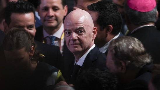 FIFA President Gianni Infantino attends the inauguration of Abelardo De La Espriella as Colombia's president, in Cali, Colombia, August 7