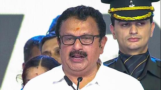 Kerala health minister K Muraleedharan said that the swearing-in ceremony of the UDF government in May adhered to the full rendition of the song because the Governor was in attendance. (ANI)