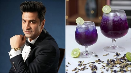 Refreshing blue pea lemonade recipe by Chef Kunal for hot summer days.