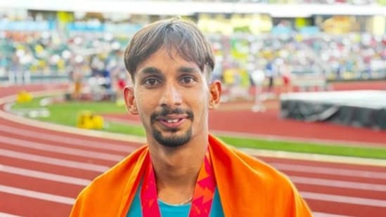 Basant Kumar Meghwal won the silver medal in men's high jump