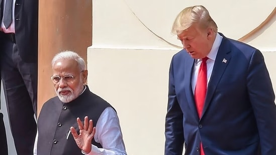 Prime Minister Narendra Modi and US President Donald Trump. US Senate bill targeting major buyers of Russian energy could raise global oil prices and increase India’s crude import costs.