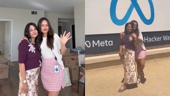 An Indian woman gave her mother a tour of Meta’s California headquarters. (Instagram/sheel.sanghvi)