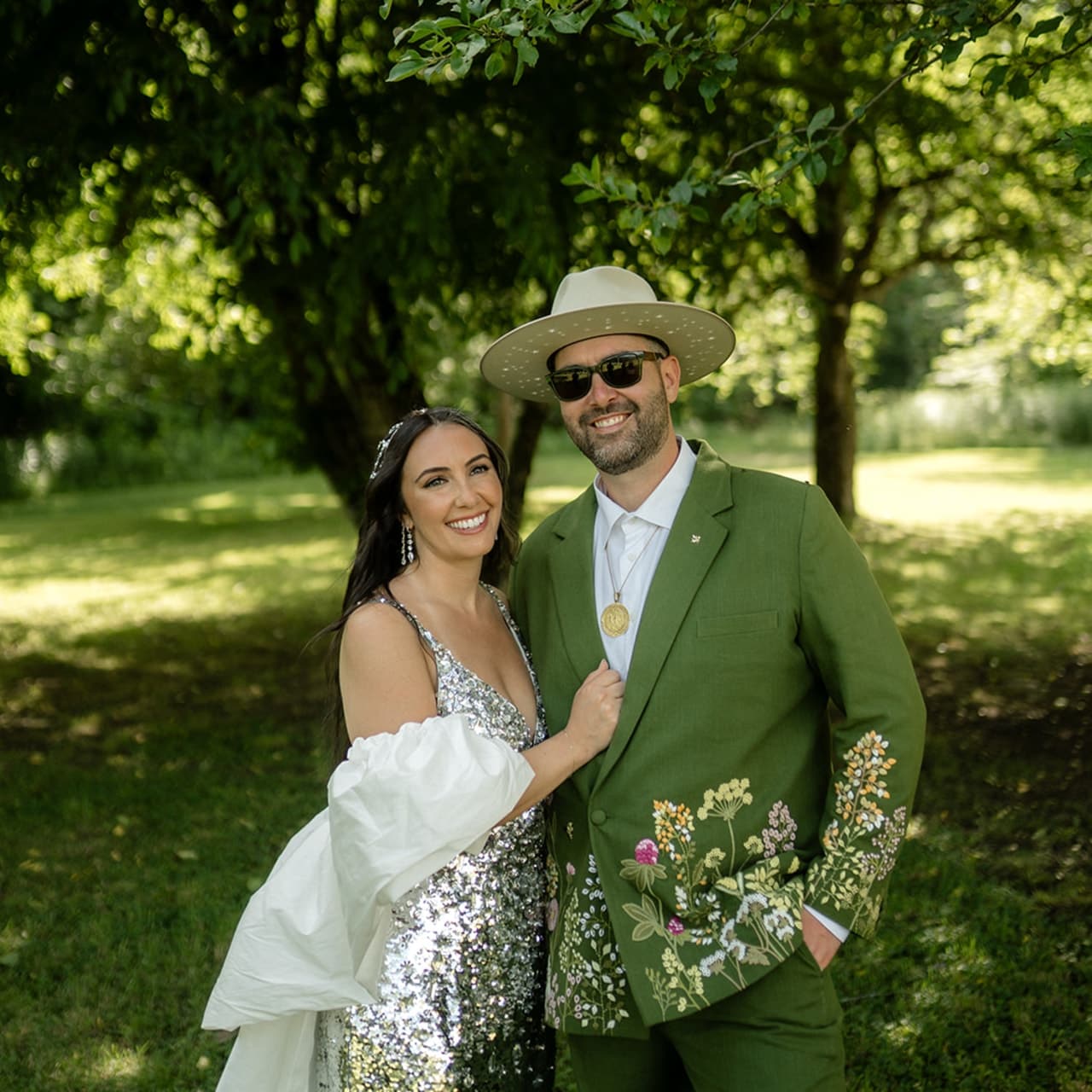 Murray and Lichtman (pictured) described their dress code to guests as ‘a campy nostalgic’ upstate vibe ‘with a mix of Met Gala.’ Murray and Lichtman (pictured) described their dress code to guests as ‘a campy nostalgic’ upstate vibe ‘with a mix of Met Gala.’