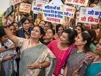 Beneficiaries of the Delhi Lakshmi Yojana are also required to undertake online pledge for “Ek Pedh Maa ke Naam”, “Swachh Bharat” and “No To Single-Use Plastic”, or other programmes prescribed by the government.(HT Photo/Sanchit Khanna)