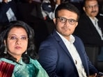 Kolkata: Former Indian captain and BCCI president Sourav Ganguly and wife Dona Ganguly. (PTI File)
