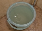 Sector 21 residents said they got murky water on Sunday (HT)