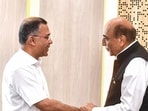 Trivedi left for New Delhi shortly after his meeting with the Bangladesh PM. (Bangladesh PM office/ANI)