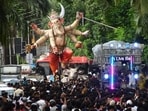 With the Ganpati festival barely a month away, idols are gradually making their way to various mandals (Bhushan Koyande/HT Photo)