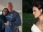 Bruce Willis and his ex-wife, Demi Moore (L) and their daughter Tallulah Willis at her wedding in Idaho.(File photo and Tallulah Willis on Instagram)