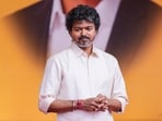 Vijay spoke about the Tamil Thai Vazhthu in the assembly on Monday. (PTI)