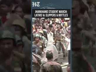 Jharkhand Student March: Police Lathis Vs Slippers, Bottles Over 'Gheroa Assembly' Protest
