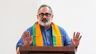 BJP state president Rajeev Chandrasekhar said the IUML should not interfere in matters concerning Savarkar. (@BJP4Keralam X)