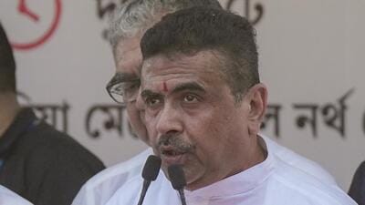Adhikari also said that the victim’s wife was offered the job of an attendant and the family was given a cheque of ₹10 lakh. (PTI) Adhikari also said that the victim’s wife was offered the job of an attendant and the family was given a cheque of ₹10 lakh. (PTI)