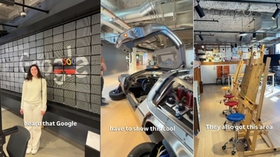 The woman shared the video after visiting a Google office in San Francisco. (Instagram/@katarine_emanuela_klitzke) The woman shared the video after visiting a Google office in San Francisco. (Instagram/@katarine_emanuela_klitzke)