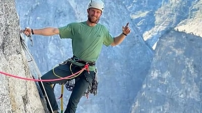 Jake Whisenant, a 30-year-old climber famous for his speed ascents of El Capitan, tragically died in a Sierra Nevada accident on August 3. (X@MarioNawfal) Jake Whisenant, a 30-year-old climber famous for his speed ascents of El Capitan, tragically died in a Sierra Nevada accident on August 3. (X@MarioNawfal)